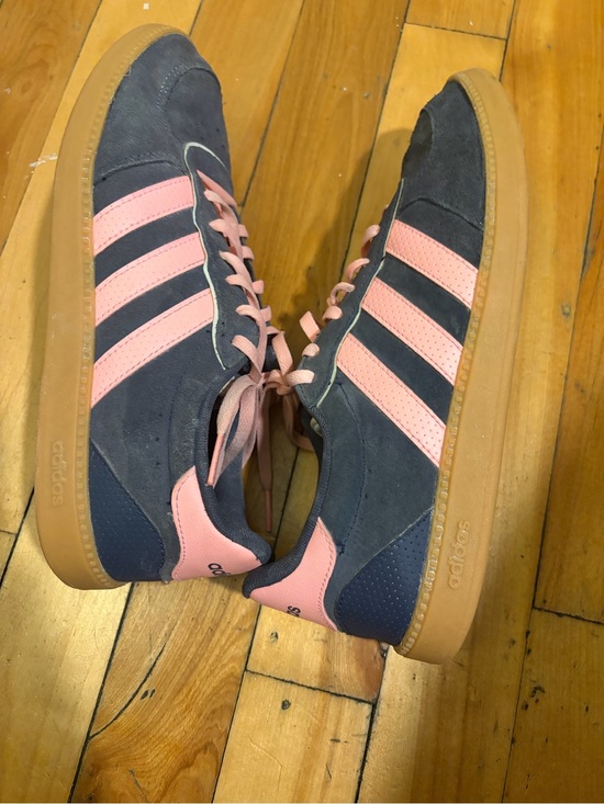 adidas Shoes - adidas Navy and Pink Suede Women's Sneakers